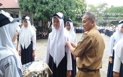 Pelantikan Palang Merah Remaja (PMR) Tingkat Madya SMP Negeri 2 Kandis