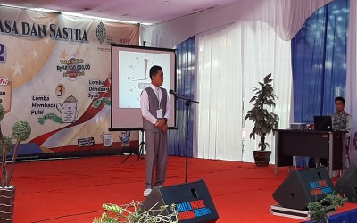 Lomba Pidato Bahasa Indonesia Tingkat SMP oleh Balai Bahasa Provinsi Riau. 26 Oktober 2022
